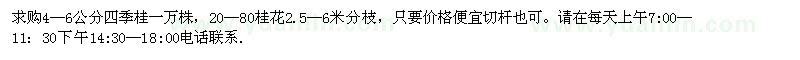 求購(gòu)桂花