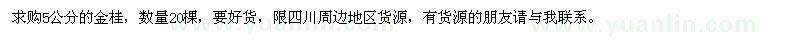 求購5公分的金桂