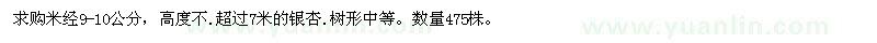 求購銀杏