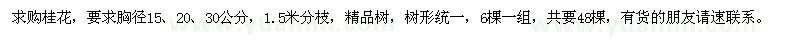 求購(gòu)桂花