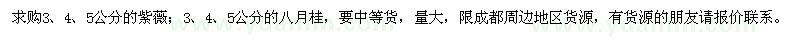 求購紫薇、八月桂