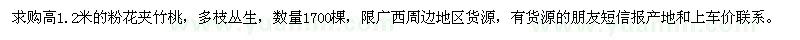 求購高1.2米的粉花夾竹桃