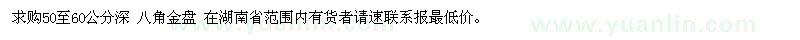 求購50至60公分深 八角金盤