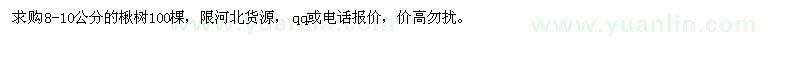 求購8-10公分的楸樹100棵