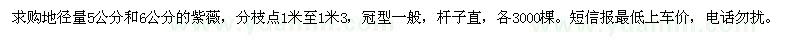 求購(gòu)地徑量5公分和6公分的紫薇