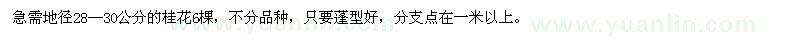 求購(gòu)桂花