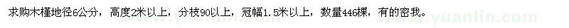 求購木槿地徑6公分