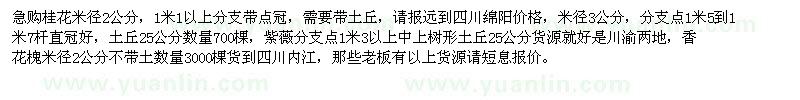 求購(gòu)桂花米徑2公分