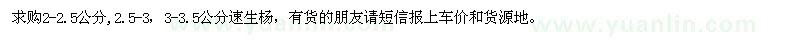 求購速生楊