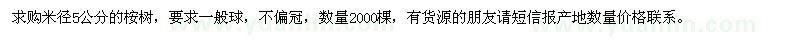 求購桉樹(shù)