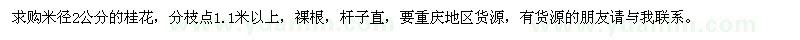 求購米徑2公分的桂花