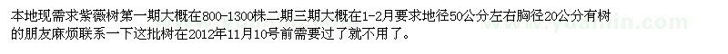 求購紫薇樹 