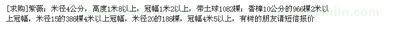 求購(gòu)紫薇；香樟（江蘇省南京市）