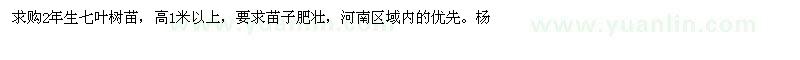 求購(gòu)2年生七葉樹(shù)苗 河南優(yōu)先