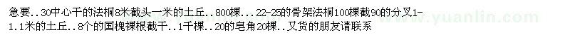 求購(gòu)法桐