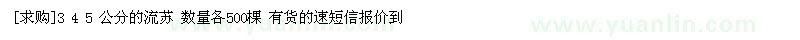 求購(gòu)3 4 5 公分的流蘇 數(shù)量各500棵