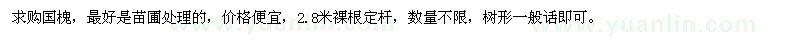 求購(gòu)國(guó)槐