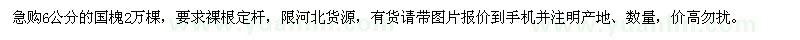 求購6公分的國槐