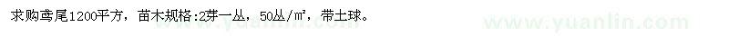 求購鳶尾1200平方 