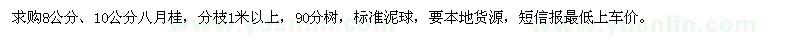 求購8公分、10公分八月桂