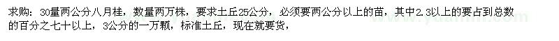 求購30量兩公分八月桂