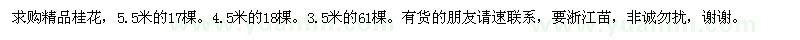 求購精品桂花