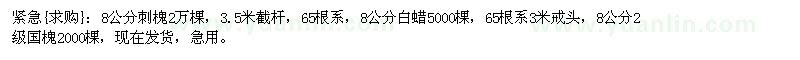 求購 刺槐 白蠟 國槐