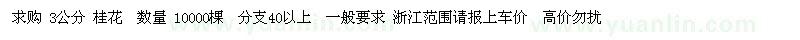 求購3公分 桂花