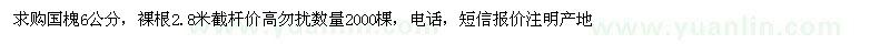 求購國槐