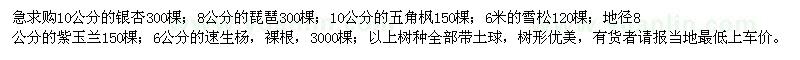 求購(gòu)10公分的銀杏