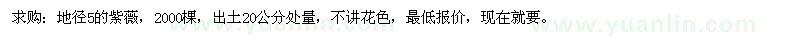 求購(gòu)地徑5的紫薇