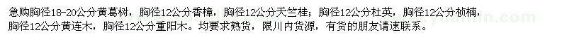 求購急黃葛樹,香樟,天竺桂,杜英,黃連木,重陽木
