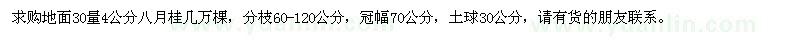 求購4公分八月桂