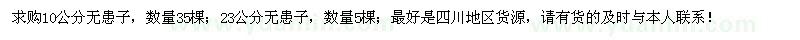 求購10、23公分無患子