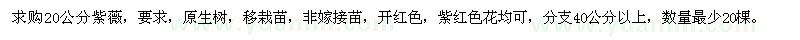 求購紫薇