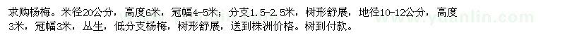 求購(gòu)楊梅