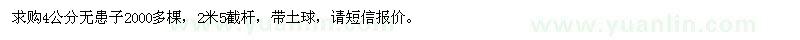 求購(gòu)4公分無患子
