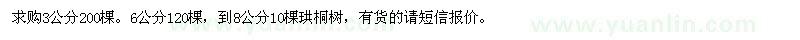 求購珙桐