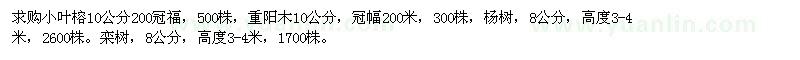 求購小葉榕10公分200冠福 500株
