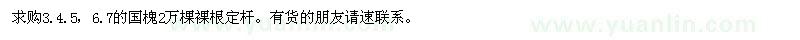 求購國槐2萬棵 裸根 定桿點
