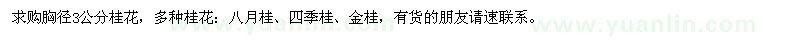 求購(gòu)胸徑3公分桂花