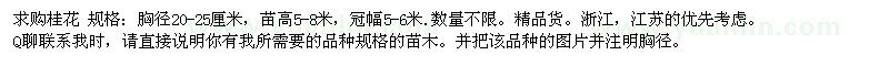 求購(gòu)桂花