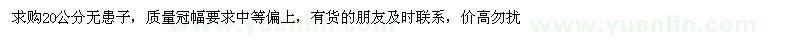 求購無患子