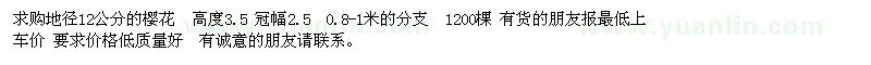 求購櫻花
