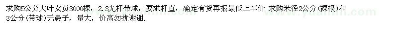 求購大葉女貞、無患子 