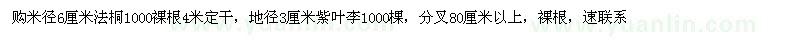 求購法桐