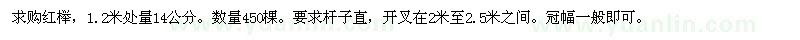 求購櫸樹 紅櫸 14公分