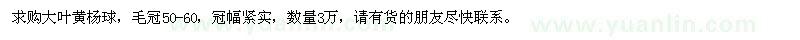 求購大葉黃楊球
