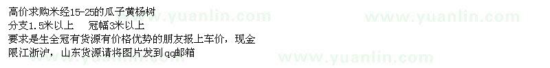 求購(gòu)瓜子黃楊樹(shù)