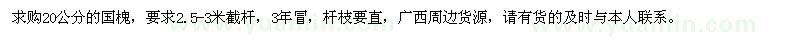 求購20公分的國槐